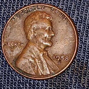 1958 d wheat penny